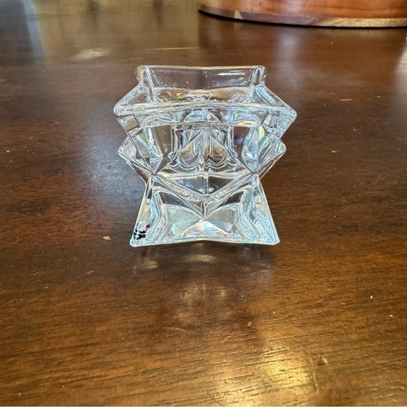 Michael C. Fina Fifth Avenue 24% Lead Crystal Star Candle Holder Vintage - Picture 2 of 14